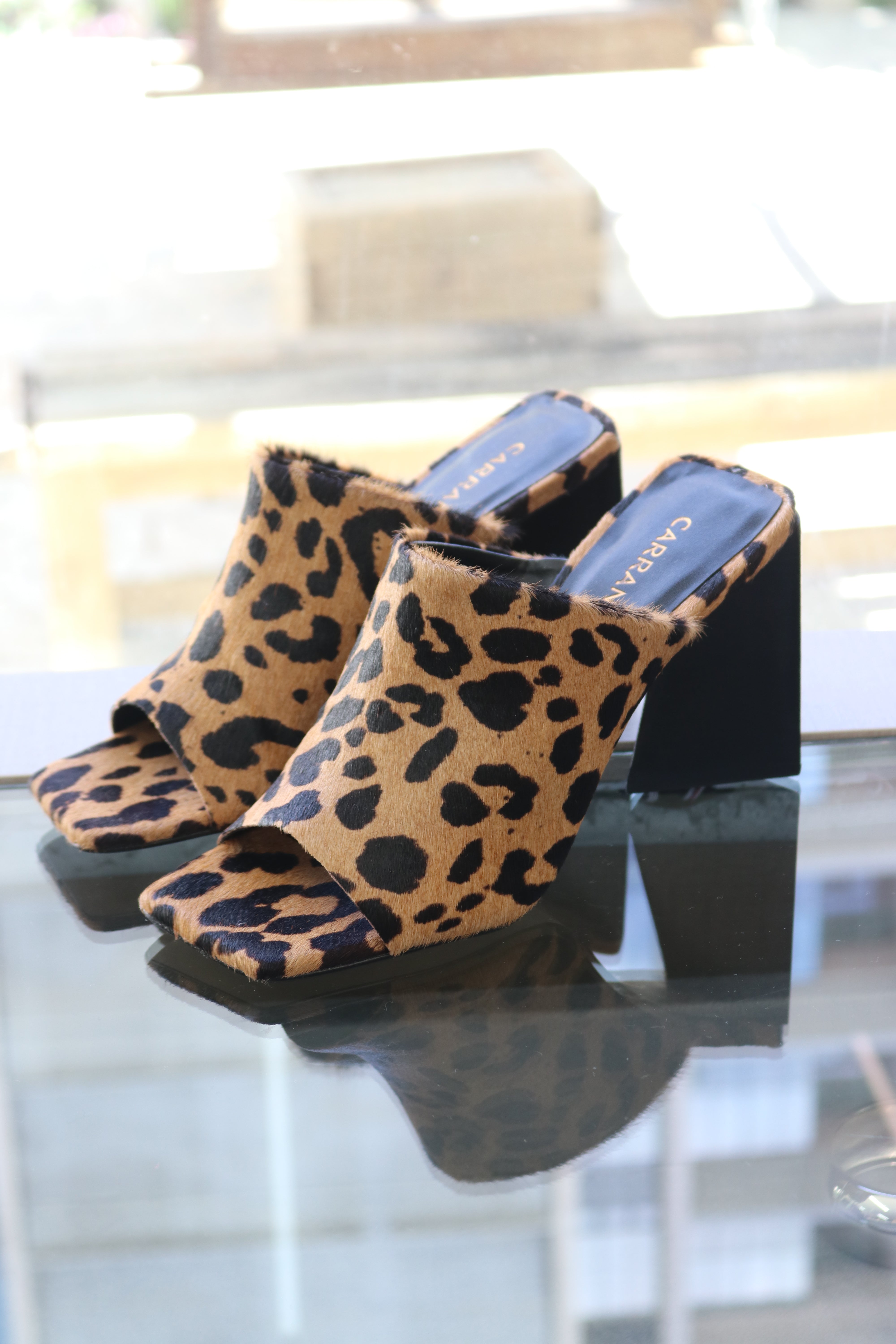 CARRANO SANDALIA LEATHER HAIR LEOPARD