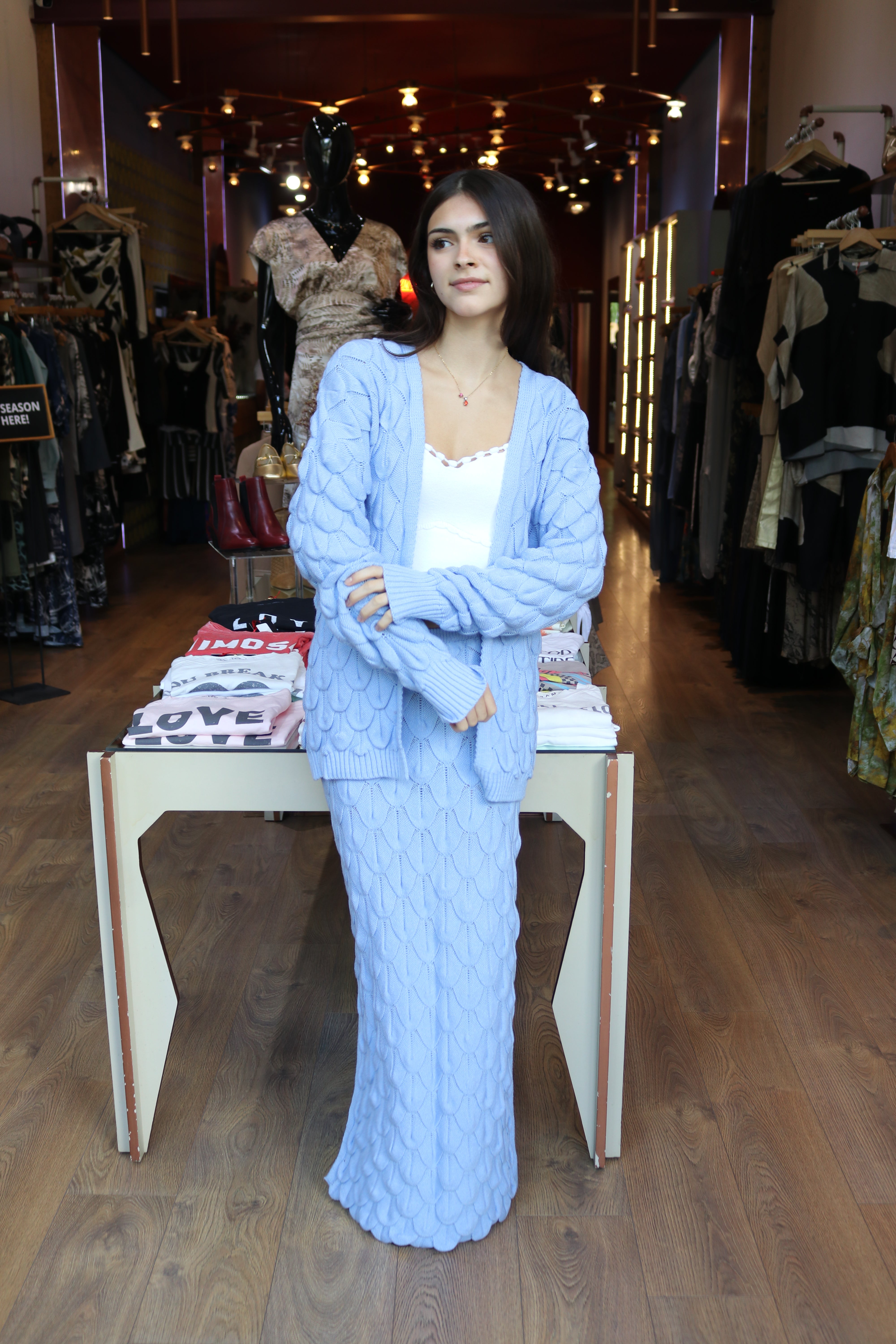 EP LUXURY BRASIL SET DE CARDIGAN Y FALDA  LUISIANA