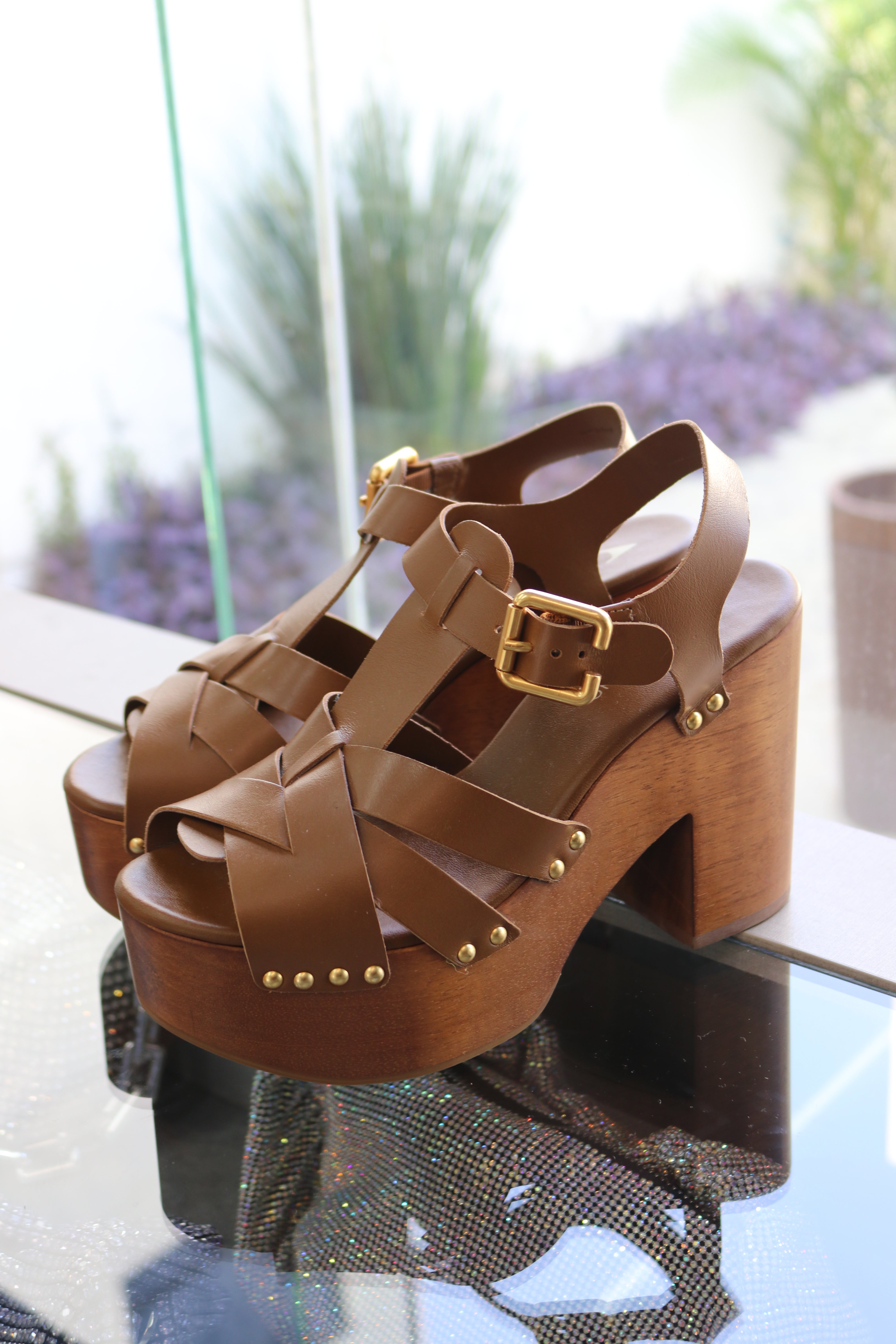 CARRANO SANDALIA CLEA-WOOD PLATFORM