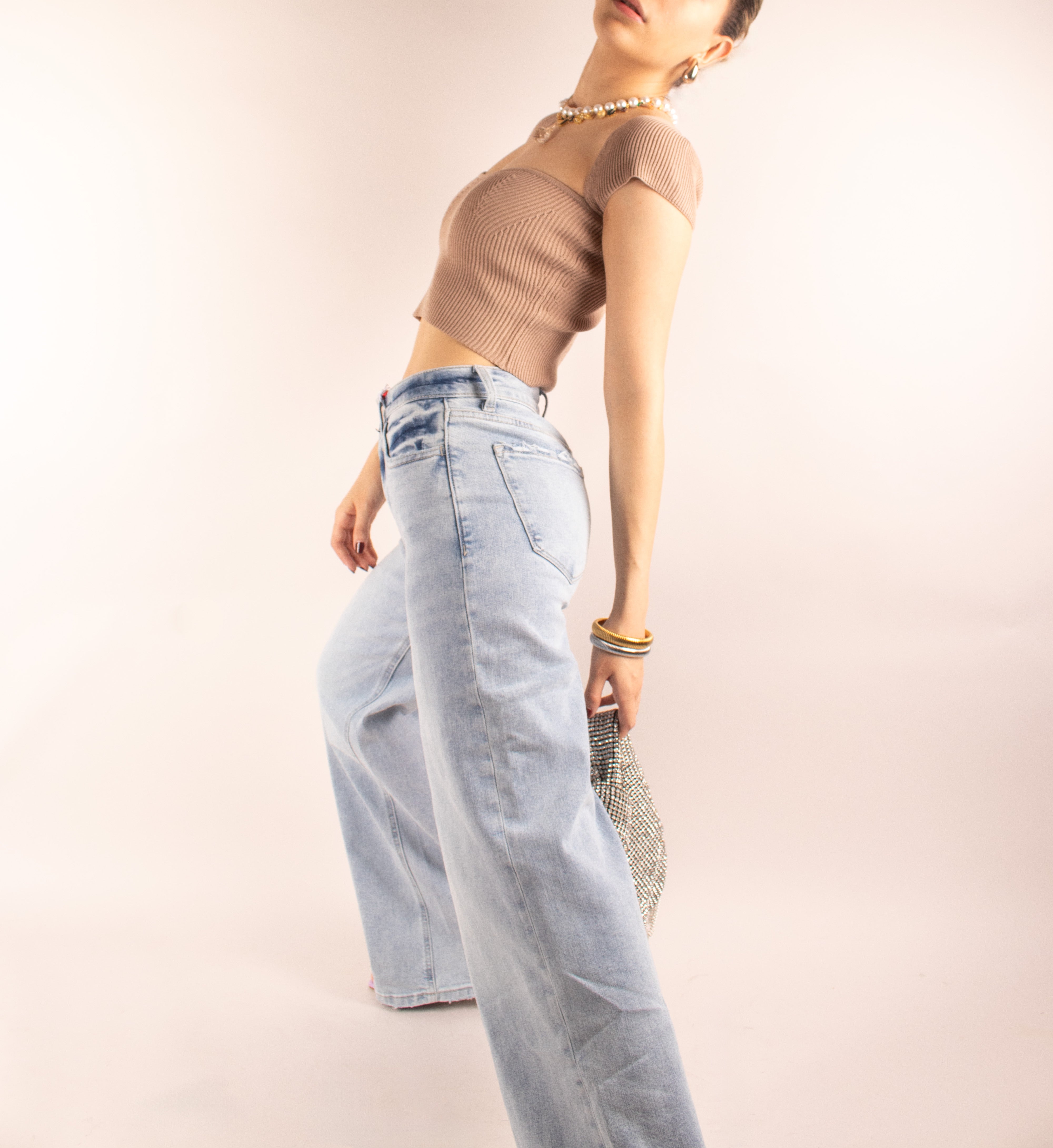 JEANS VERVET HIGH RISE SUPER WIDE LEG