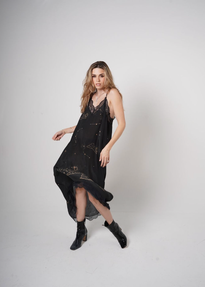 EP LUXURY LAS SUREÑAS VESTIDO SEDA ASTROLOGY