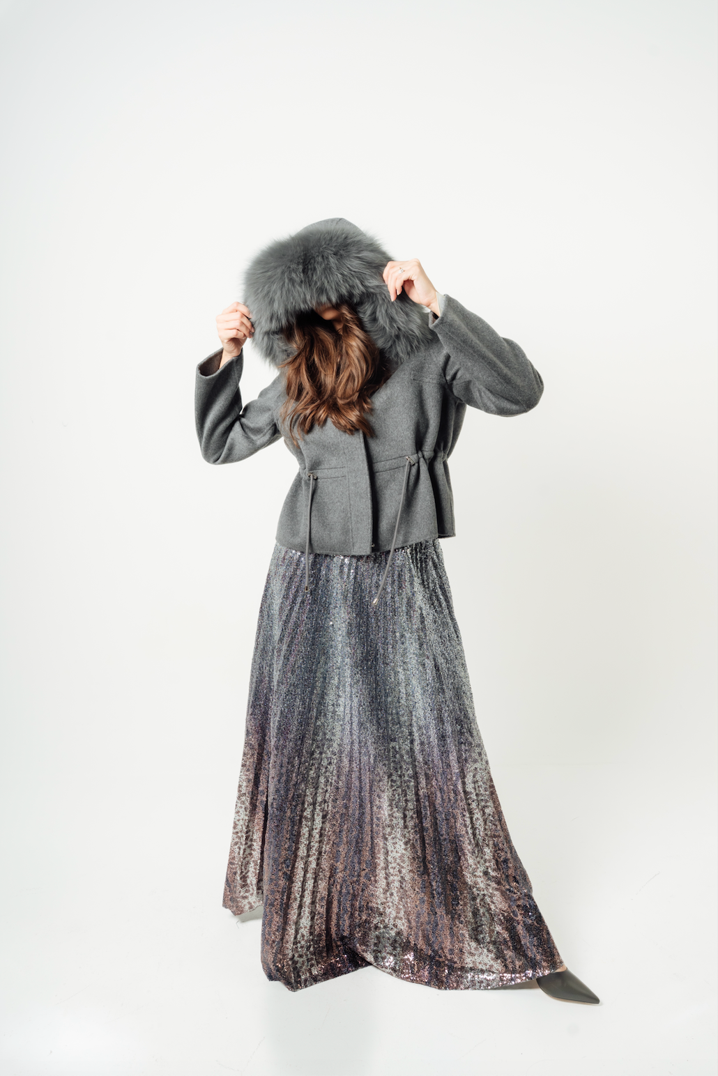 EP LUXURY MAXI FALDA LENTEJUELA VOLANTES