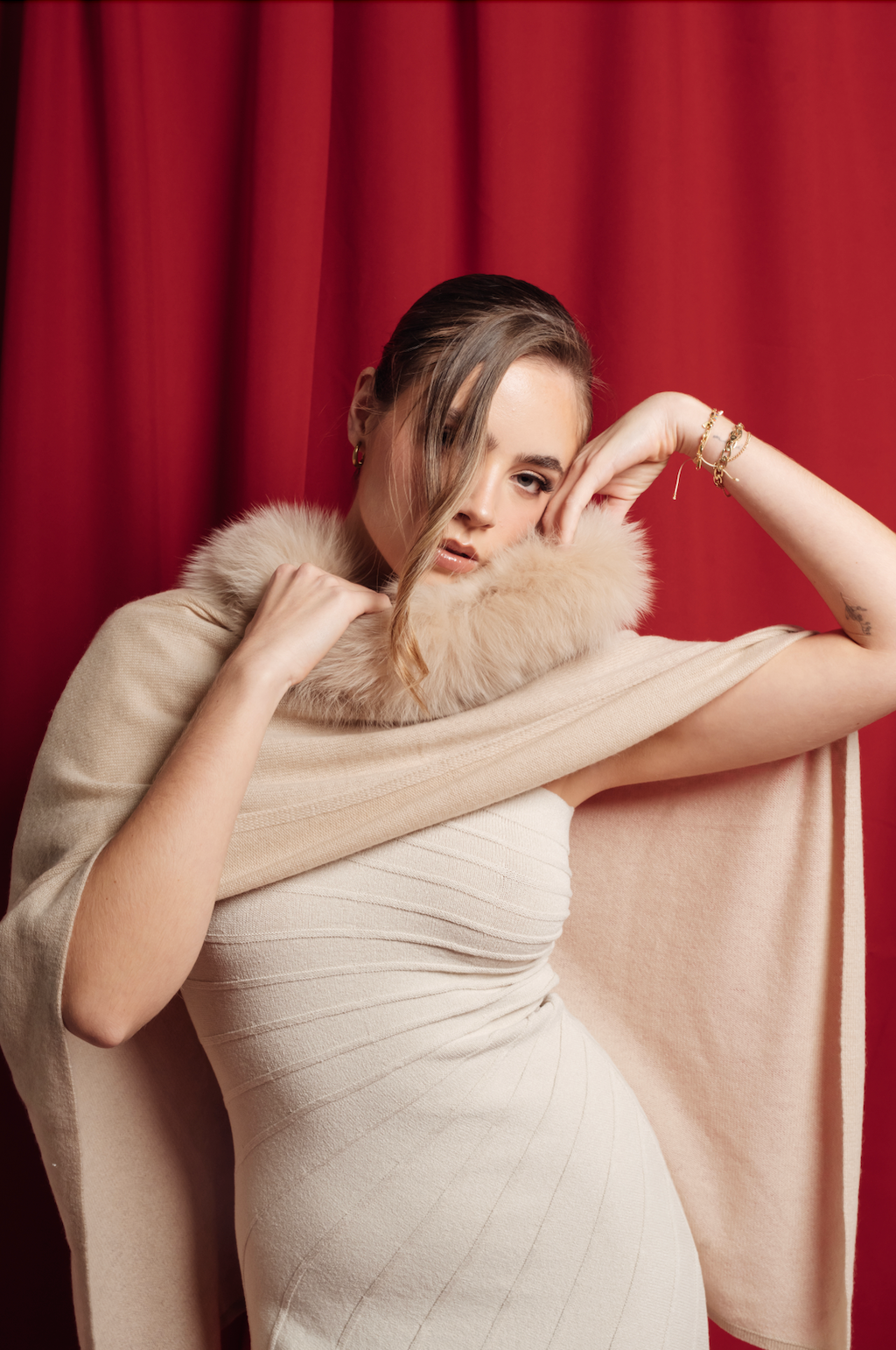 ALASHAN LUXE WINDCHILL FOX TRIM TOOPER