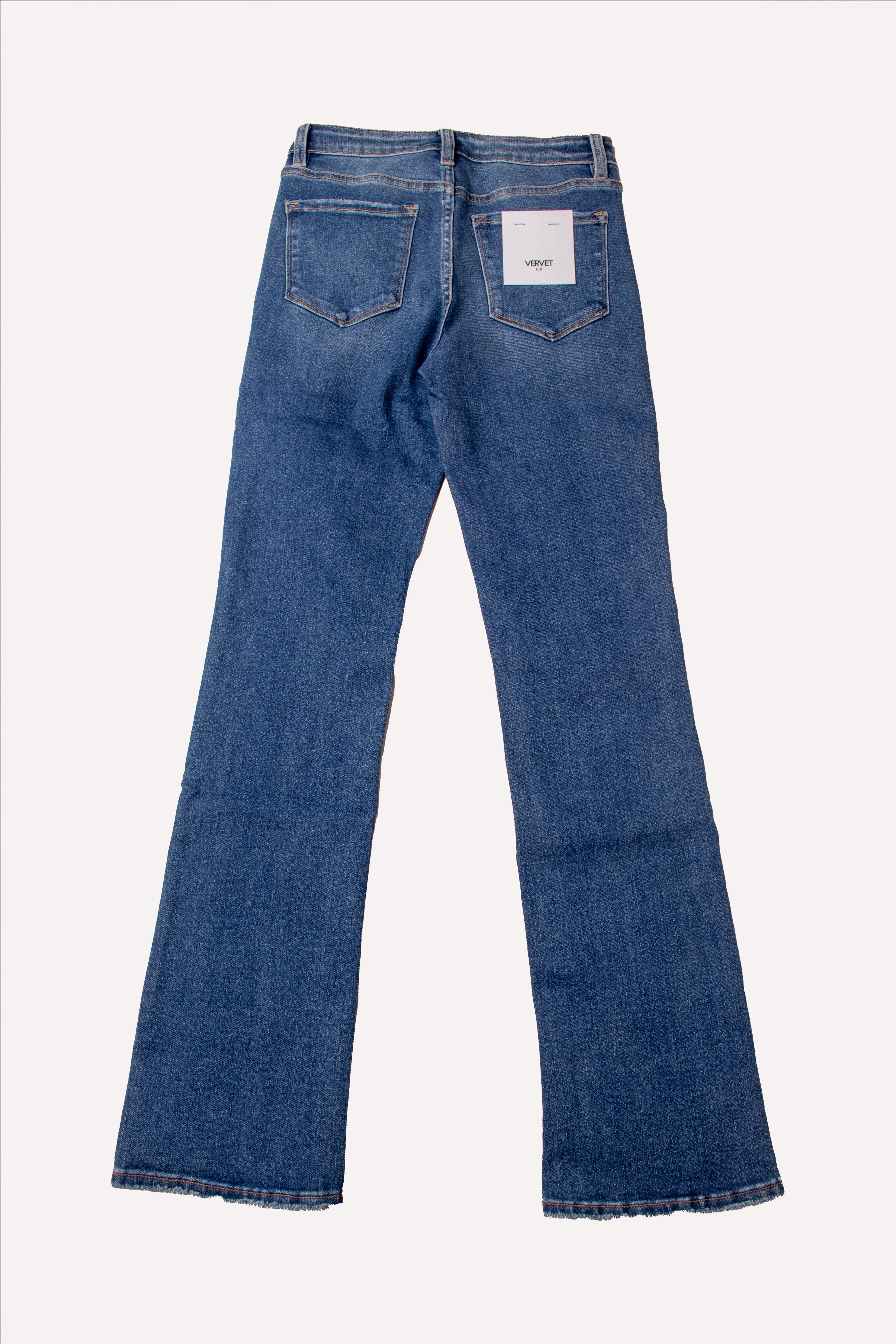 JEANS VERVET HIGH RISE STRETCH SLIM BOOT CUT