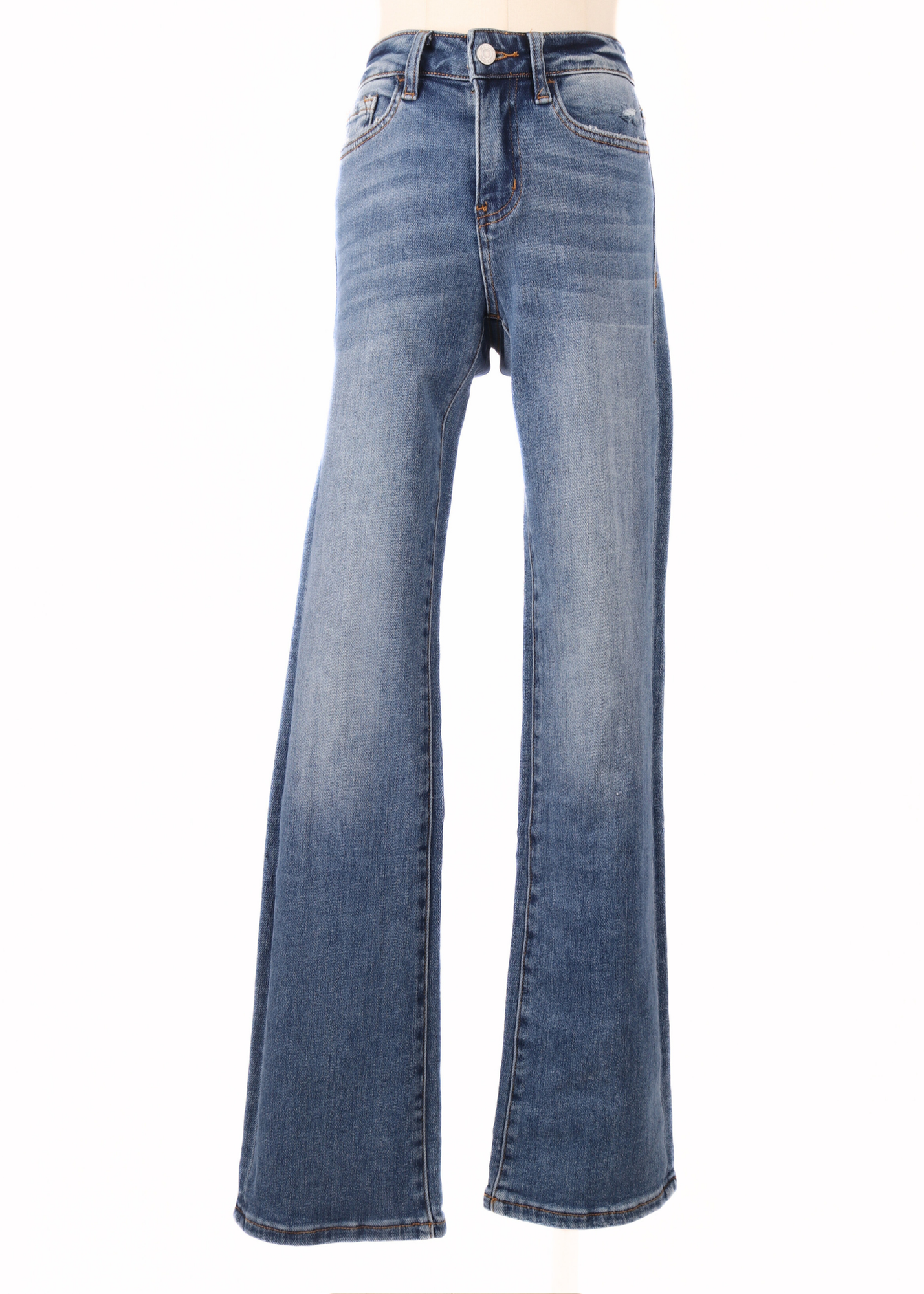 JEANS MID RISE FLARE VERVET