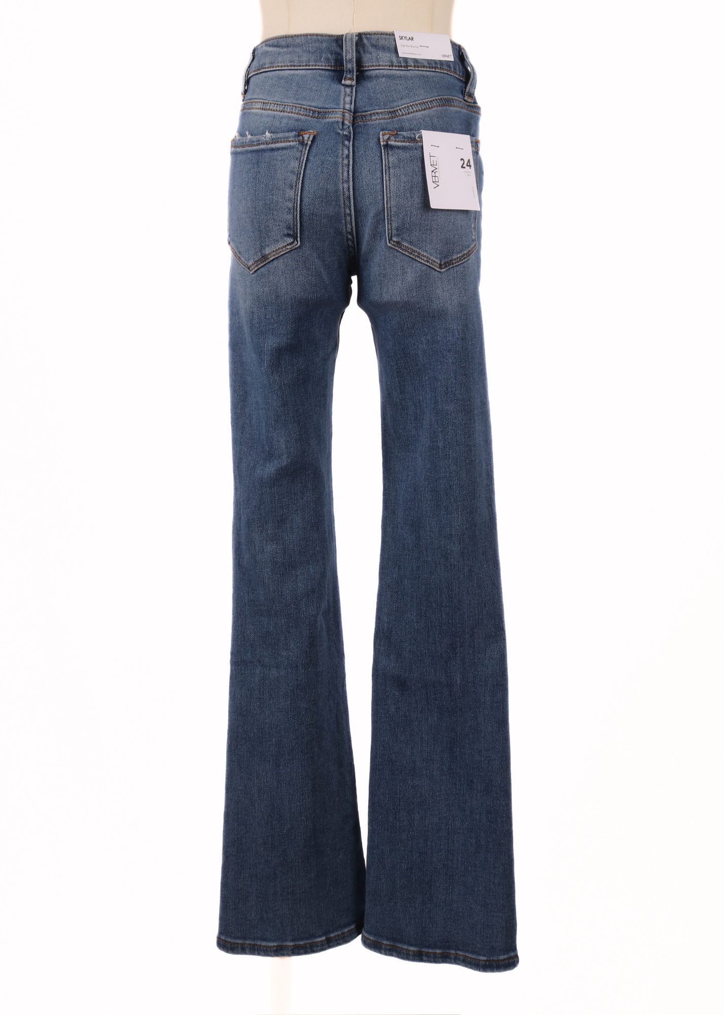 JEANS MID RISE FLARE VERVET