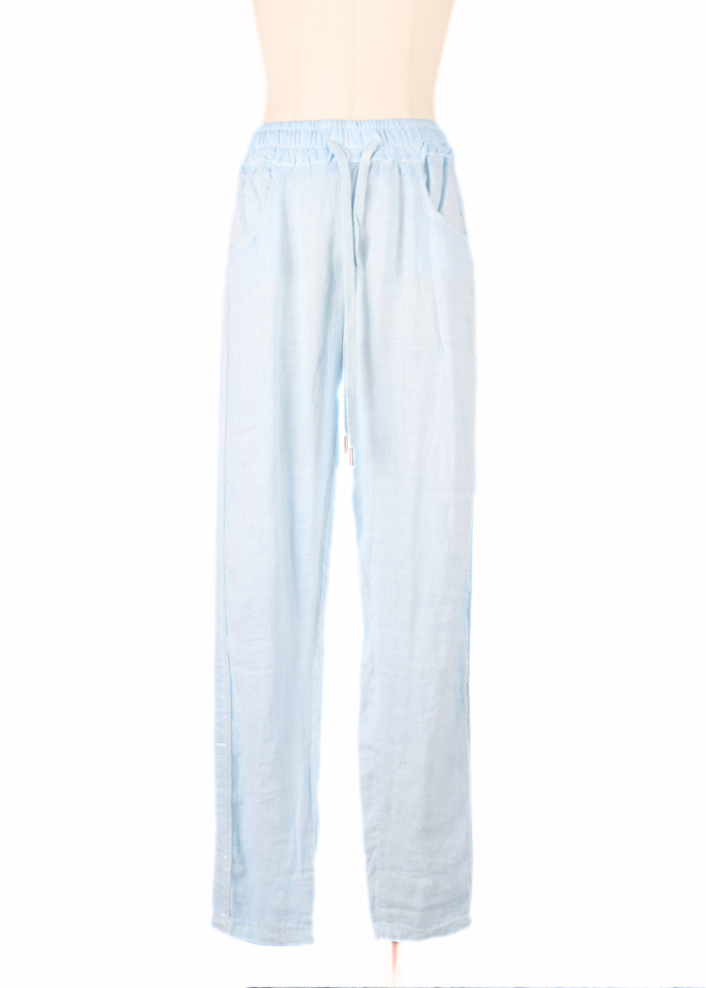 EP LUXURY PANTALON LINO AZUL