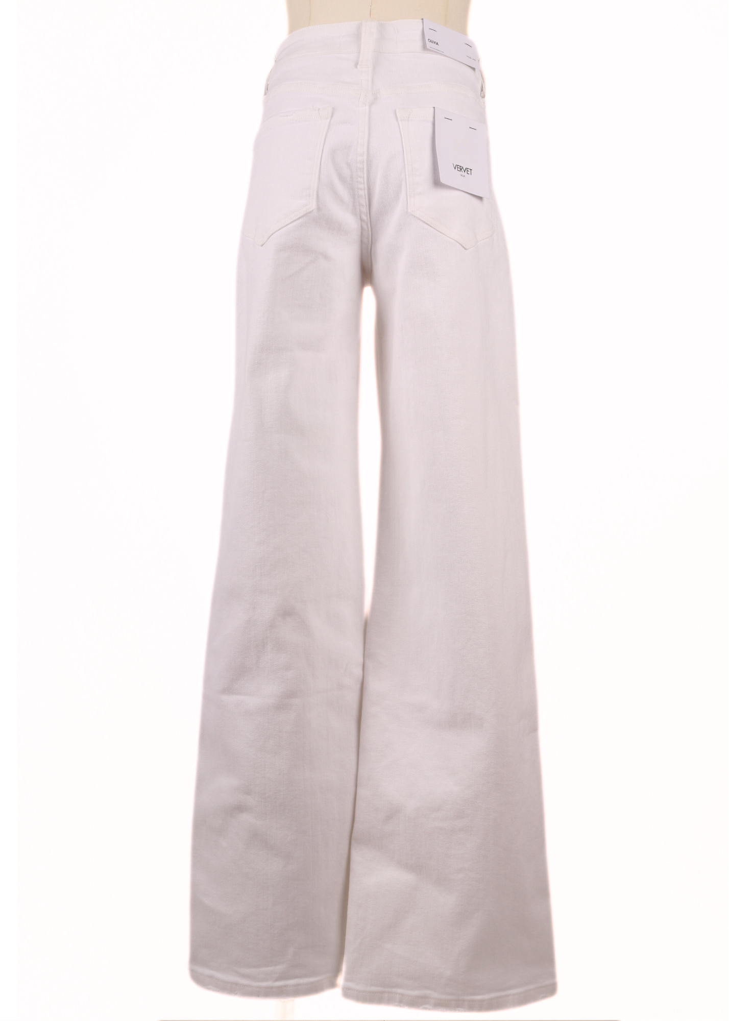 JEANS VERVET HIGH RISE WIDE-LEG BLANCO